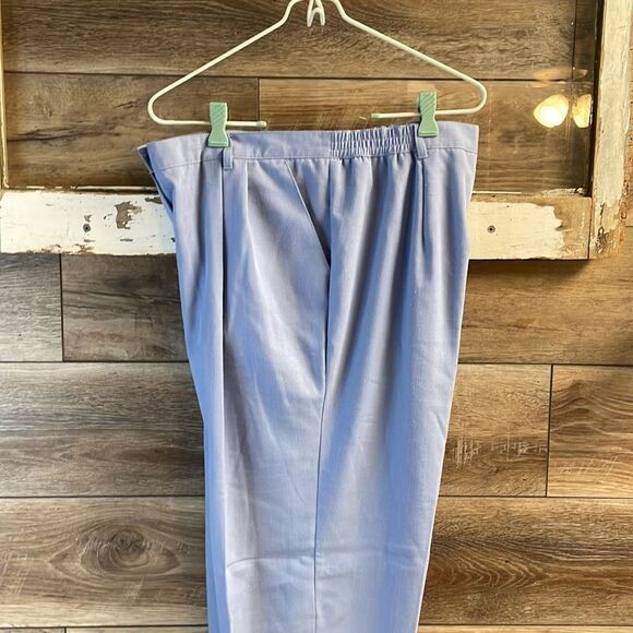 SAG HARBOR Ladies Petite Polyester Rayon Blend Dress Pants Blue Size 16P - Picture 4 of 11
